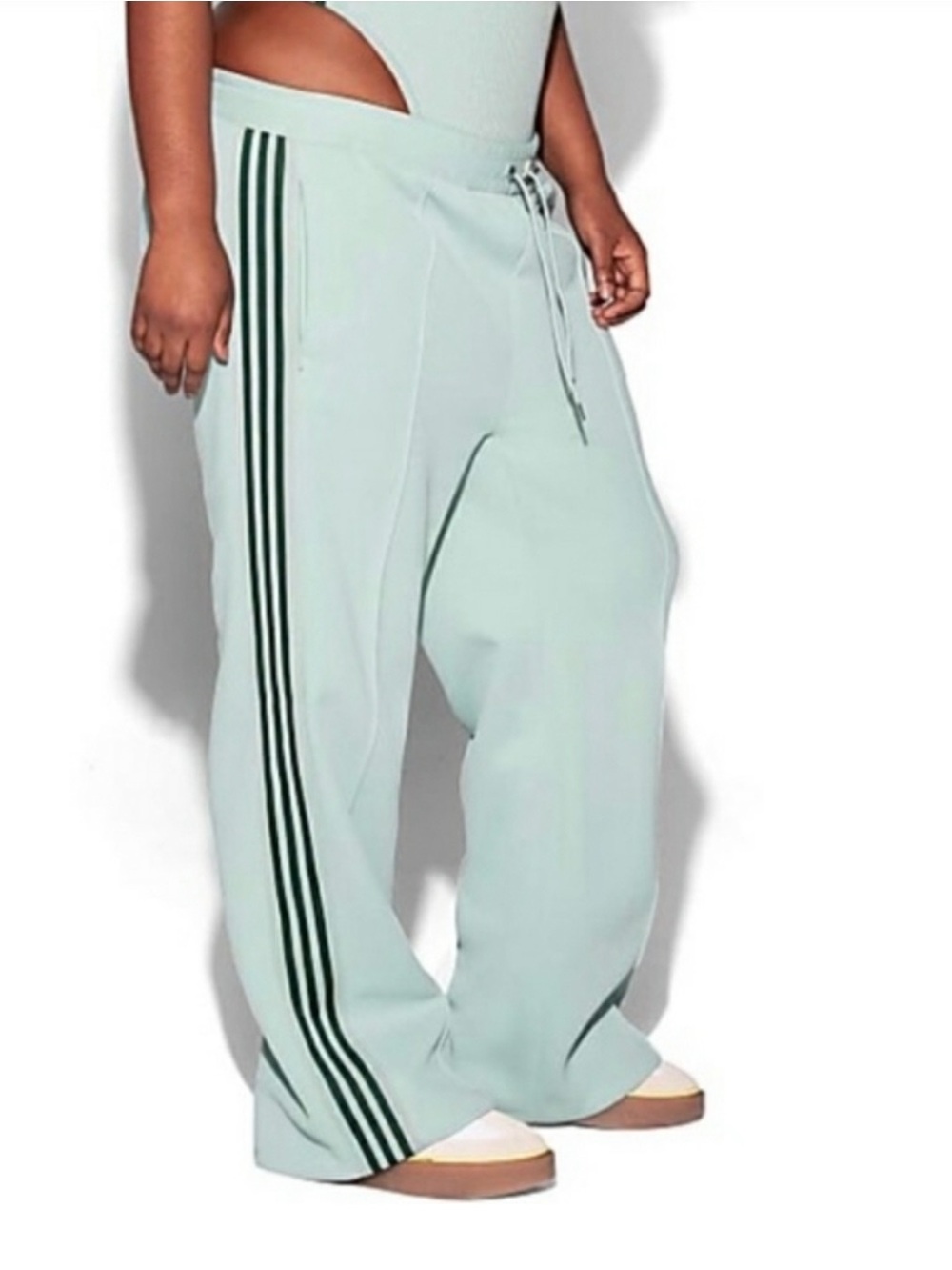 Adidas X Ivy Park Green Tint Wide Leg Track Pant 3X